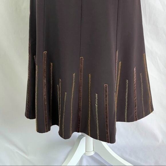 Anthropologie Tribal Velvet Ribbons & Embroidery Ballet Core Skirt NWOT Size 6 - Picture 5 of 10